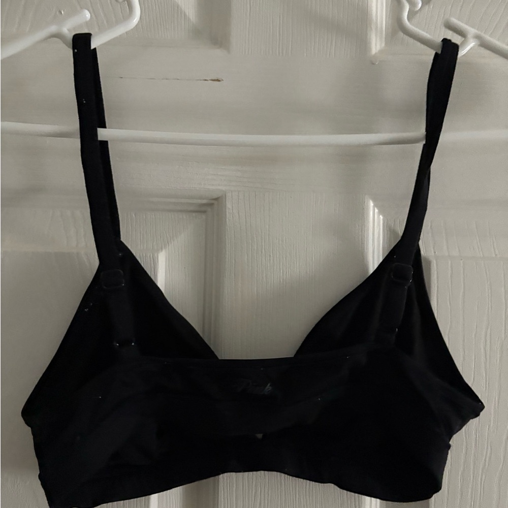 Victoria's Secret black bra and Auden nude bra